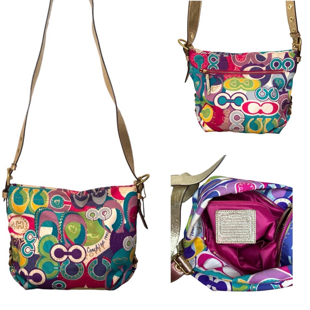 Coach Poppy Graffiti Bag with COA